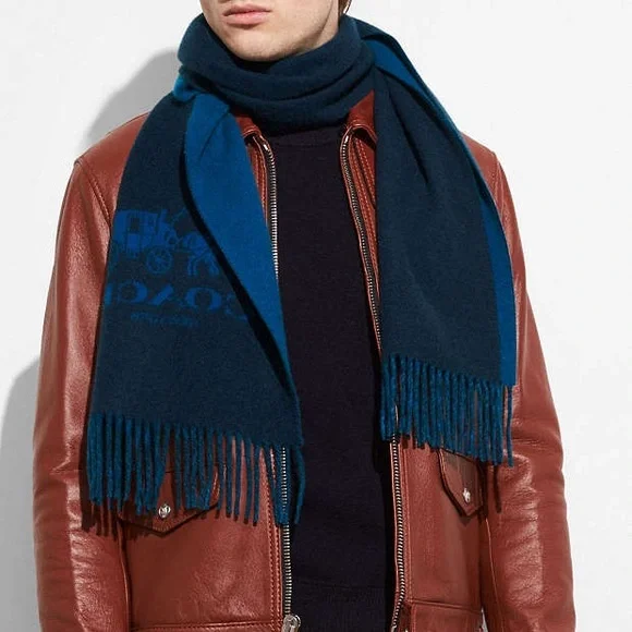 ♥️♥️♥️ Coach Signature Cashmere Scarf ♥️♥️♥️ - Picture 2 of 8